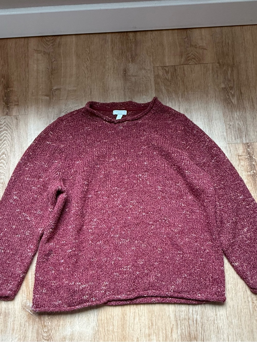 Charter Club Cozy Maroon Knit Women's Sweater 2X
